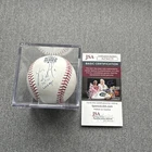 Ehire Adrianza  Signed 2021 World Series Baseball Atlanta Braves W/ JSA COA