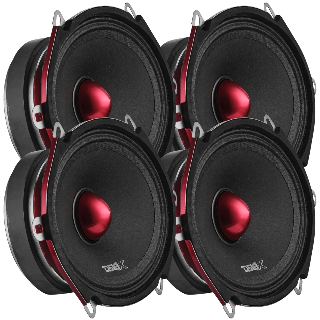 4x DS18 5x7" Mid-Range Speakers - PRO-X57.4BM 175 Watts Rms 4-ohm Loudspeakers