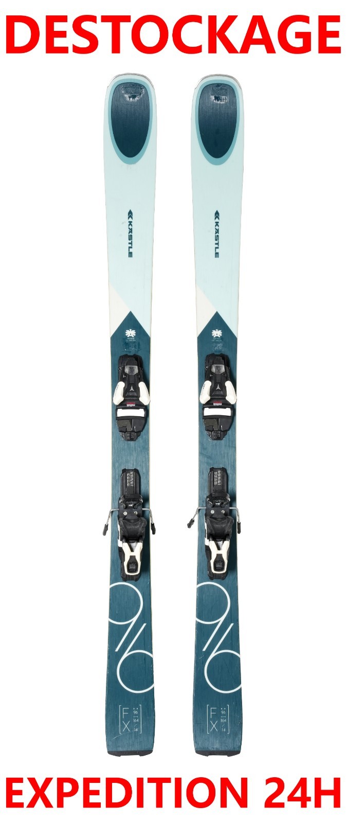 Sci KASTLE FX 96 W con attacchi, 164 cm