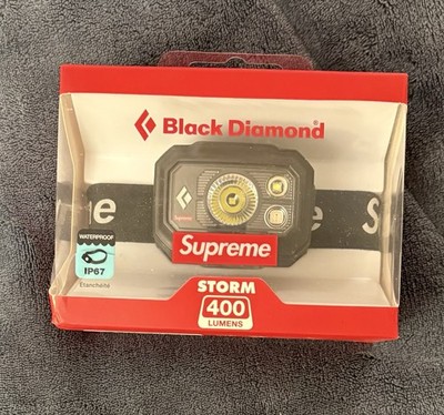 SUPREME/BLACK DIAMOND STORM 400 Lumen Headlamp Black (NEW) 100