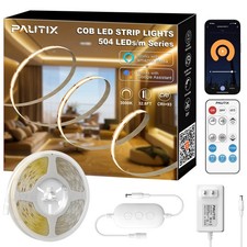 White LED Strip Lights 3000K,Dimmable cob led 32.8ft/10m DC24V Warm White LED...