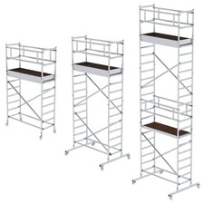 Munk Fahrgerüst Rollgerüst Aluminium Standard 7,20m Arbeitshöhe Alugerüste      