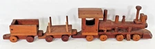 Hand Crafted LARGE Wooden Toy Train Set 4 Feet Long Mexico Sun shine toy Boy 48"