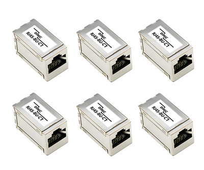RJ45 Kupplung Cat7 (Buchse-Buchse)   6er Set   DINIC