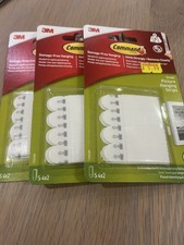 3M Command Strips 3 Packets Small (24 Strips Total)  And  16 Larger Strips 2.53 per strip