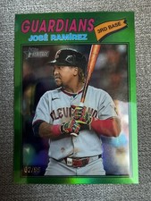 2026 Topps Heritage #52 Jose Ramirez Green /99