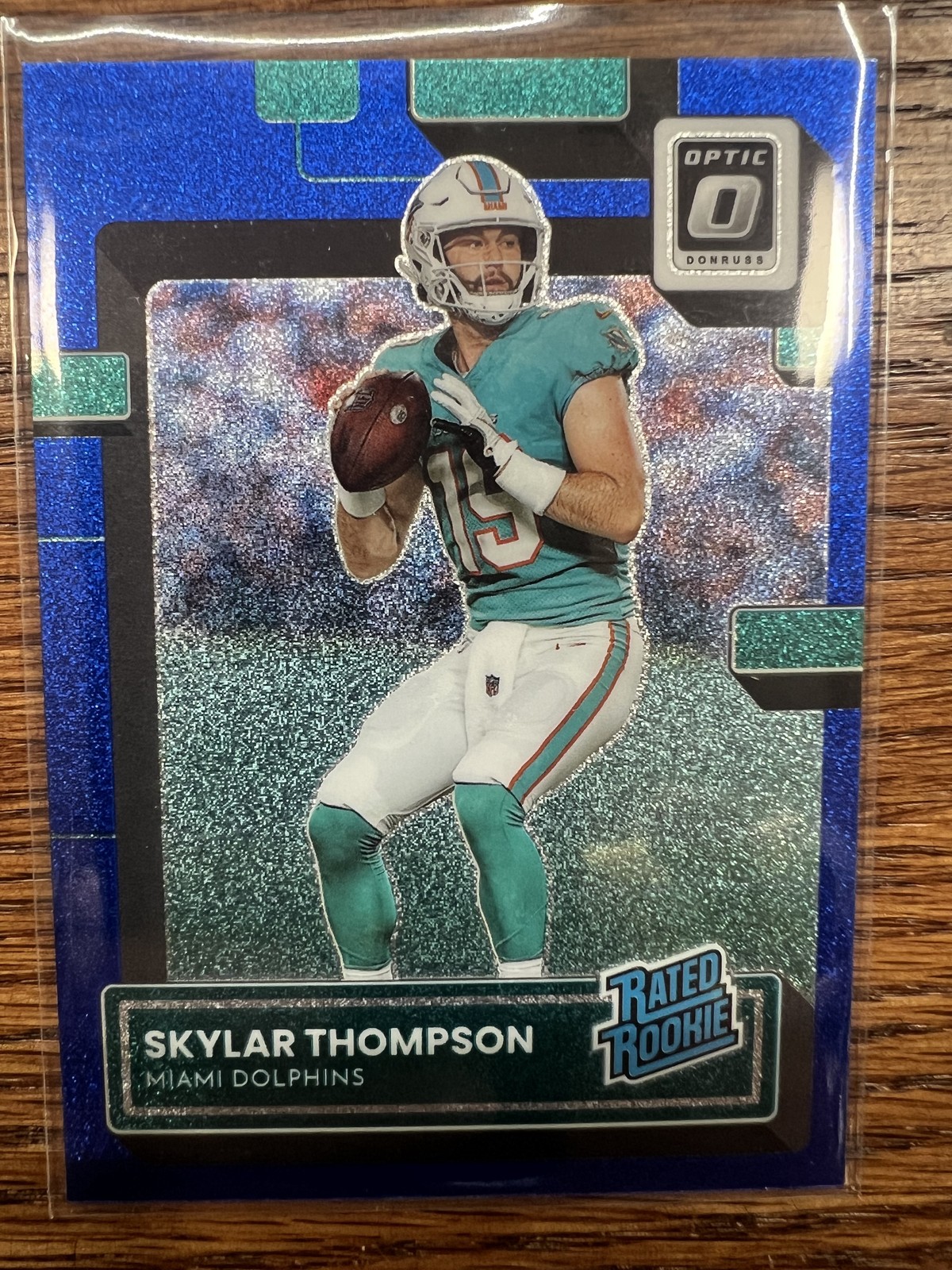 2022 Donruss Optic #276 Skylar Thompson Blue Glitter