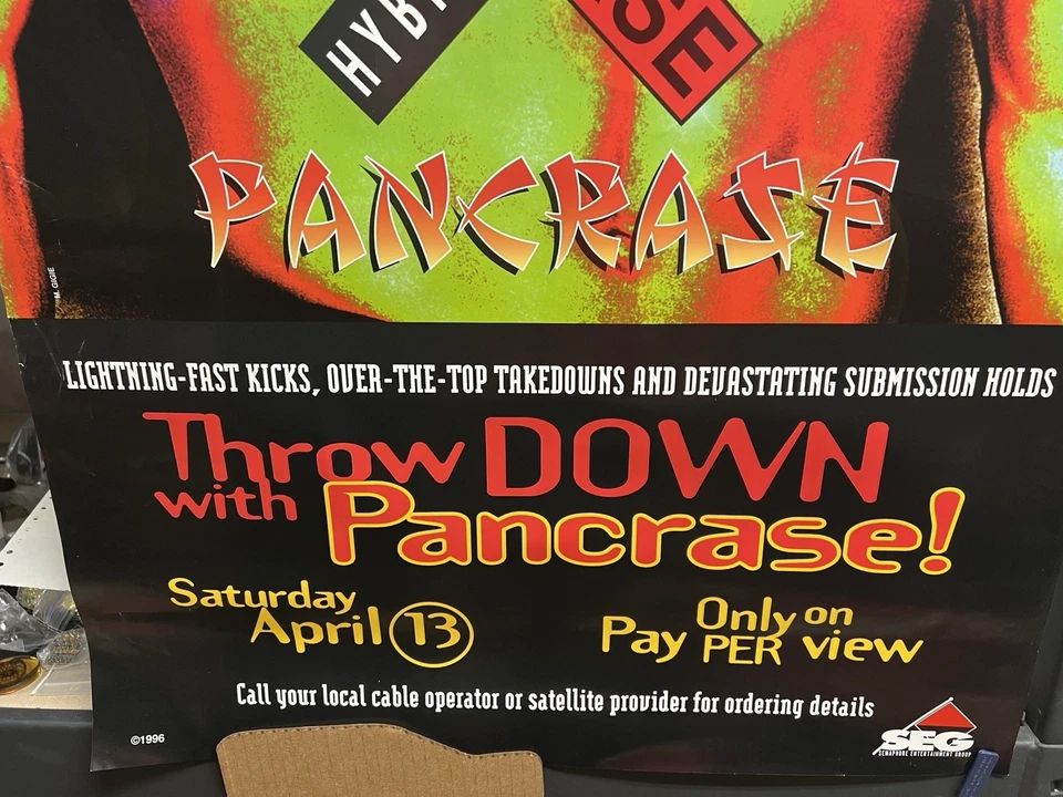 Póster Pancrase PPV, SEG, Guy Mezger, Frank Shamrock, UFC, Pride, Rizin, MMA Foto 2 de 2