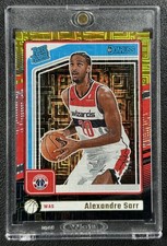 ALEXANDRE SARR 2024-25 PANINI DONRUSS #215 CHOICE BLACK GOLD RATED ROOKIE 6/8