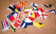 NAUTICAL BUNTING 42 FEET 40 international signals BOATS SHIPS NAVY FLAG FLAGS