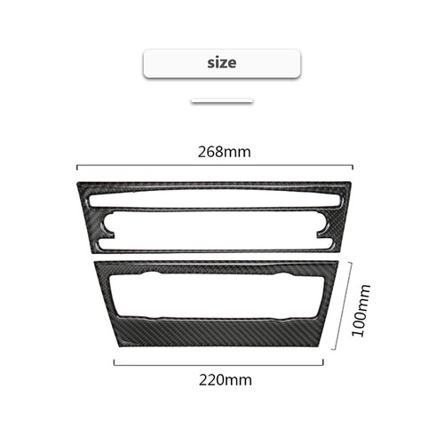 Carbon Fibre Central CD Panel Trim Decoration For BMW 3-Series E90/92/93 05-12 - Picture 4 of 11