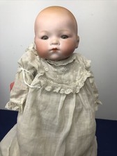 11” Antique German Bisque Armand Marseille Dream Baby Doll On Byelo Cloth Body W