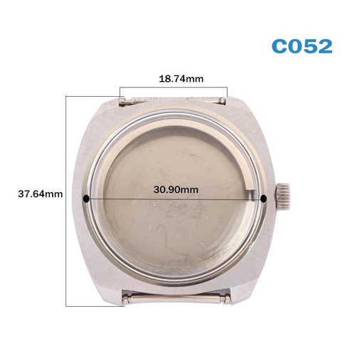Original Vintage Swiss Made Watch Case Stainless Steel Waterproof #C052# - Picture 6 of 8