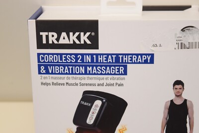 TRAKK Knee Heating Massaging Brace and Wrap - Black