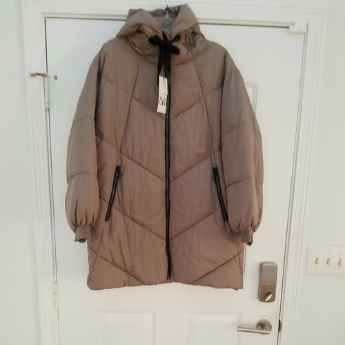 oversized brown puffer