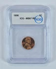 1956 Lincoln Wheat Cent MS67 RD ICG