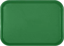 Thunder Group Rectangular Plastic Fast Food Tray, 12 by 16-1/4-Inch, Green