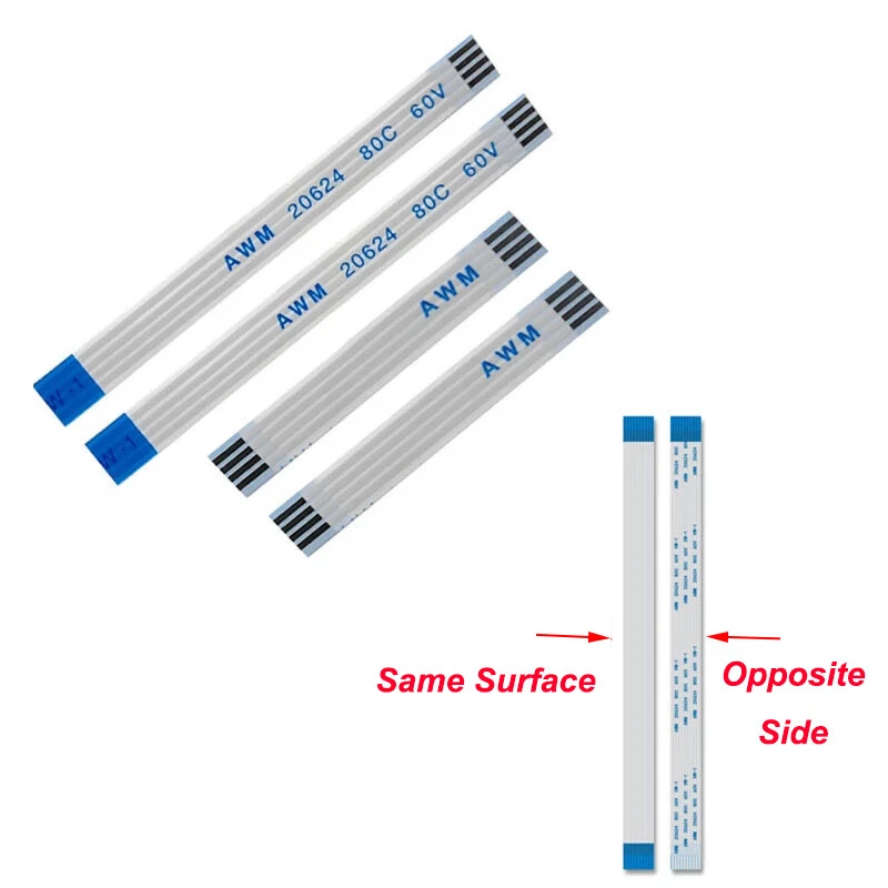 10Pin FFC Flexible Ribbon Cable Flat Wires Pitch 0.5/1mm PCB Board Transmission - Image 3 of 4