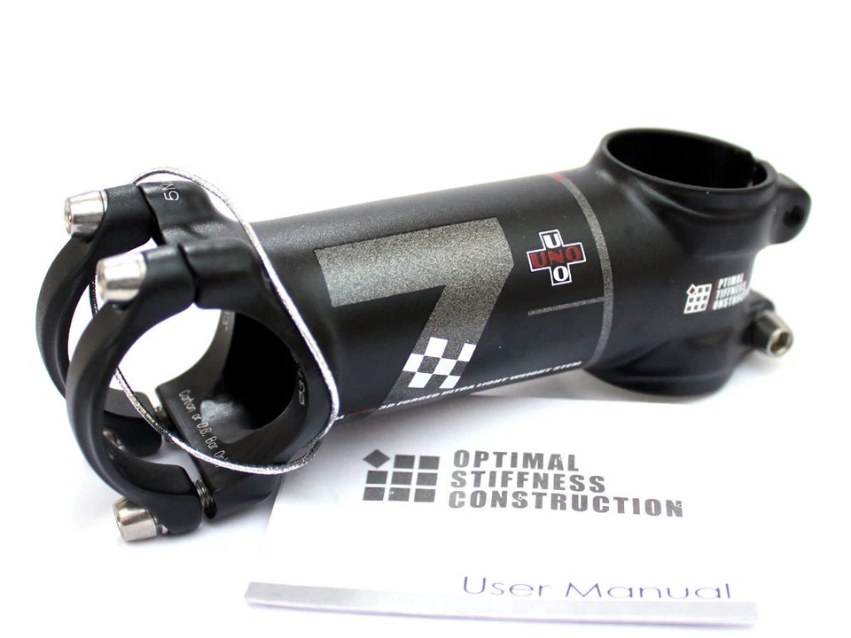 KALLOY UNO AL 7050 Ultra Lightweight Stem 1-1/8 in 31.8, 7 Degree Black - Image 4 of 4