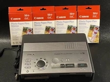 Sony DPP-MS300 Digital Photo Thermal Printer W/ 4 Packs Of Canon 4x6 Photo Paper