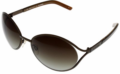 Jil Sander Sunglasses Women Anthracite Gunmetal Brown JS109S 210 Oval 58-18-125