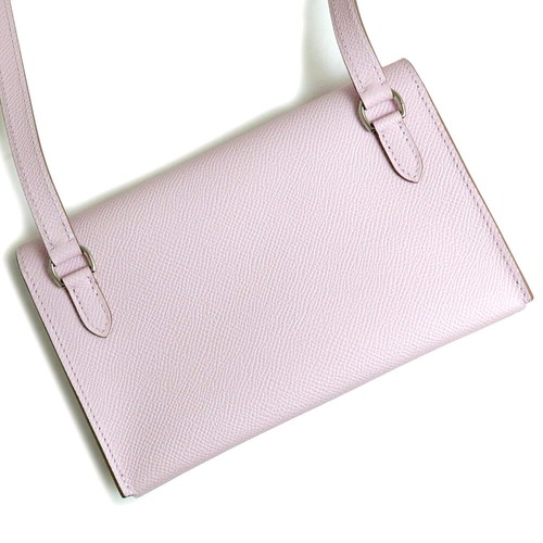 HERMES Hermes Snap To Go Wallet Shoulder Bag Epsom calfskin, Mauve Pale - Picture 7 of 11