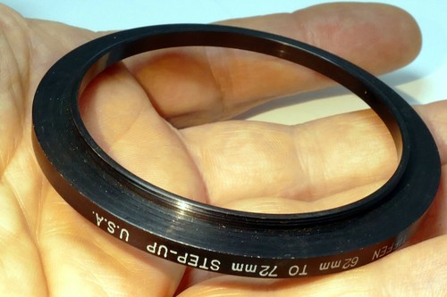 62mm to 72mm lens ring step Up threaded male to female thin profile wide angle - Picture 8 of 8
