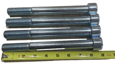 4 Socket Head Cap Screws: M20-2.5 Thread Size, 200 mm Lg, Std, Zinc Plated, 8.8