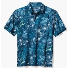 Tommy Bahama Island Zone ALL LEAF NO SHADE Golf Polo Shirt 118 LARGE
