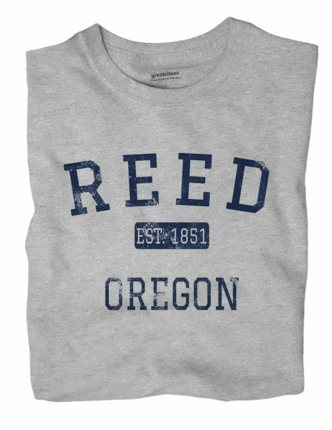 Reed Oregon OR T-Shirt Portland EST