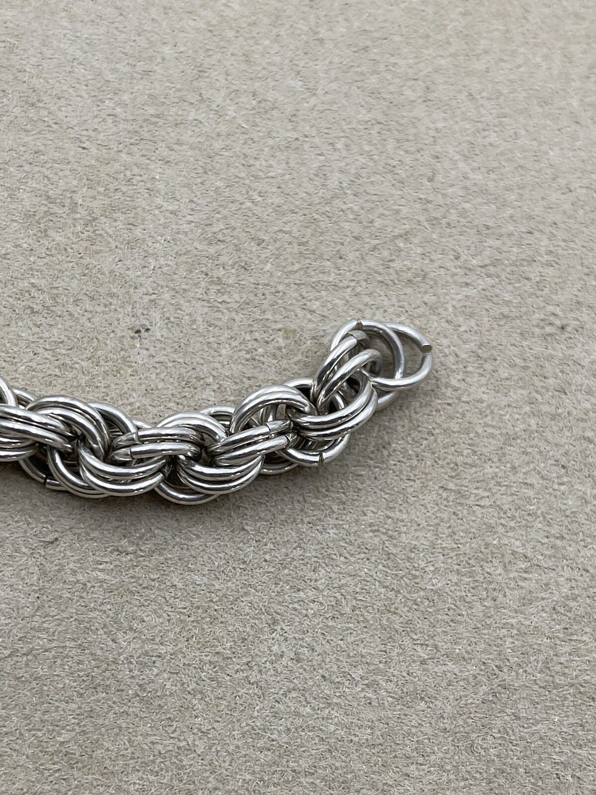 Sterling Silver 925 Heavy Solid Braided Chain Nec… - image 12