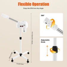 Professional Facial Steamer Hot Ozone Beauty Salon Spa Skin Care 800W White