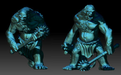 Ork Oger Orc tabletop 28mm Fantasy LotR Hobbit Mittelerde Khurzluk miniatures