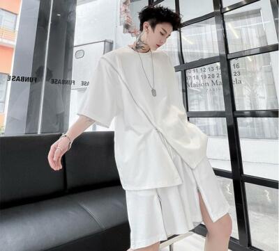 gothic dress men shirt white short sleeve Men's Gothic Puff Sleeved Ruffled Shirt White – Punk Design