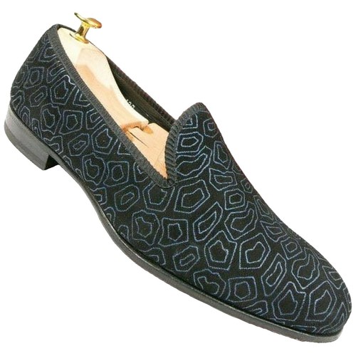 MEZLAN Genuine Lizard Split Toe Oxford Black Sz 8.5 M Dress 