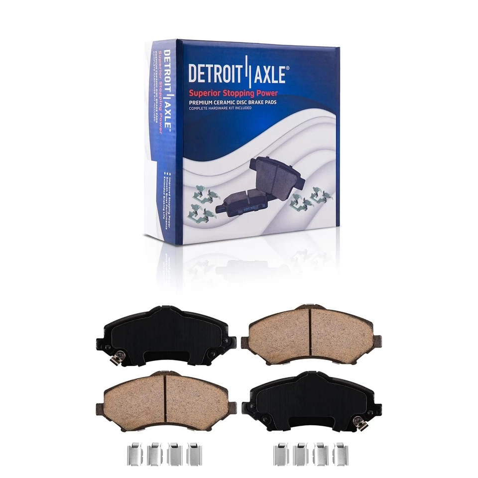 Front and Rear Ceramic Brake Pads Kit for Dodge Nitro Jeep Liberty  Wrangler JK - Image 3 of 4