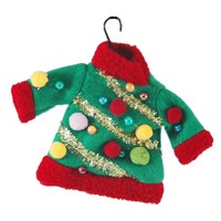 Ugly Sweater Ornament By C&f on sale Ugly Sweater Ornament By C&f on sale