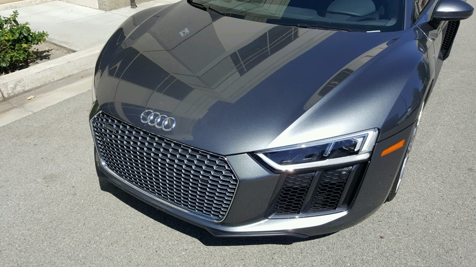 2016-17 AUDI R8  CARBON FIBER FRONT SPLITTER NEW BY GERMAN RUSH