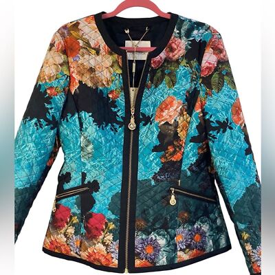 NWT Lasagrada Floral Quilted Jacket