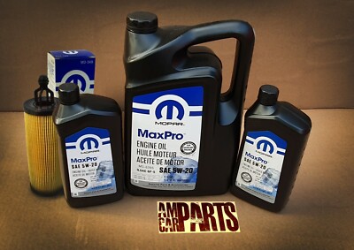 Mopar MaxPro 5W-20 Motoröl 7 L + FILTER 68191349AB DODGE JEEP CHRYSLER
