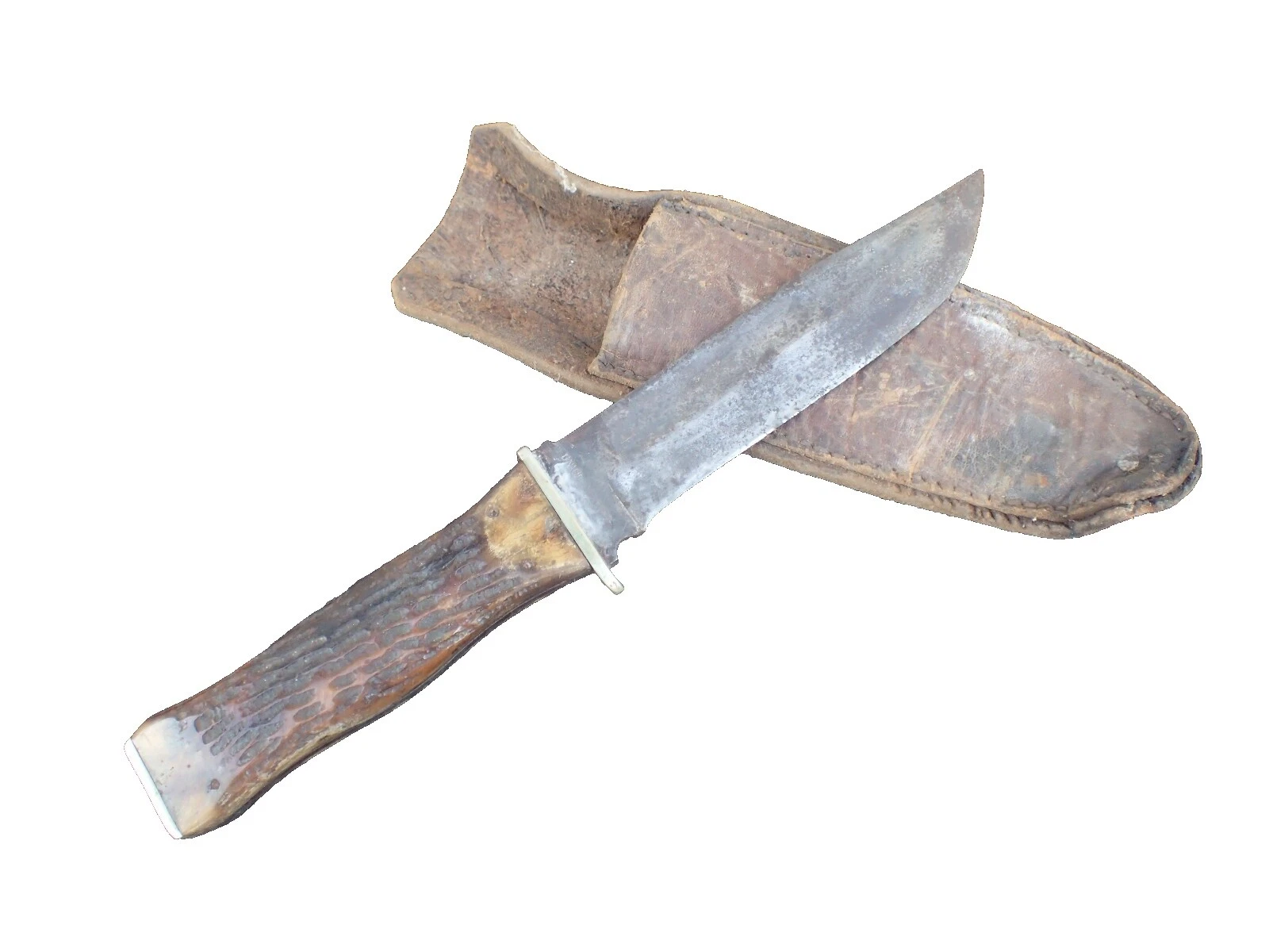 Mango de hueso KA-BAR Cuchillos de Hoja Fija Vintage de colección