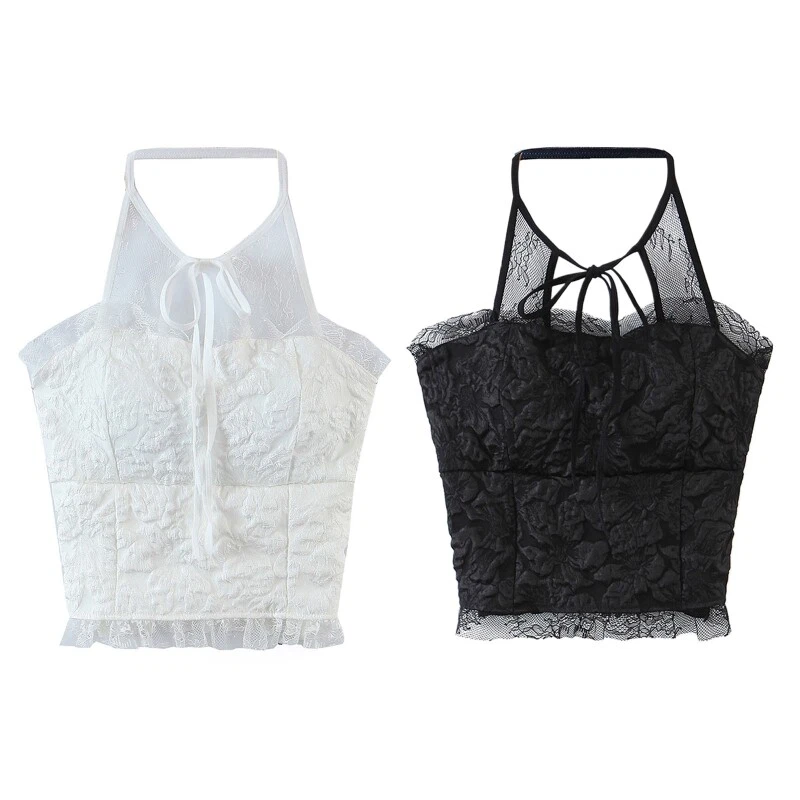 High neck spaghetti store strap top