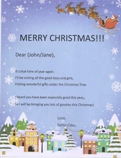 Personalized Letter from Santa Claus