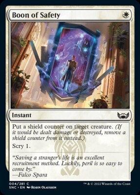 BOON OF SAFETY X3 (TWO ARE FOIL!) *STREETS OF NEW CAPENNA*