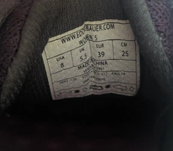 Eddie Bauer Full Circuit Women’s SIZE 8 Outdoor Hiking Shoes Purple - Image 4 of 4