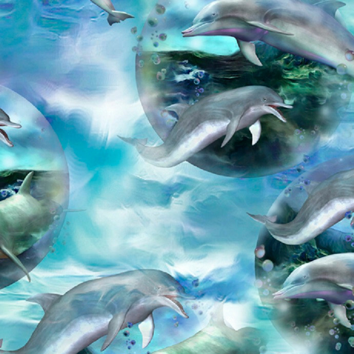 さらに100円引き◆Wai Kei◆Over the sea dolphin graphic knit さらに100円引き◇Wai Kei◇Over the sea dolphin graphic knit