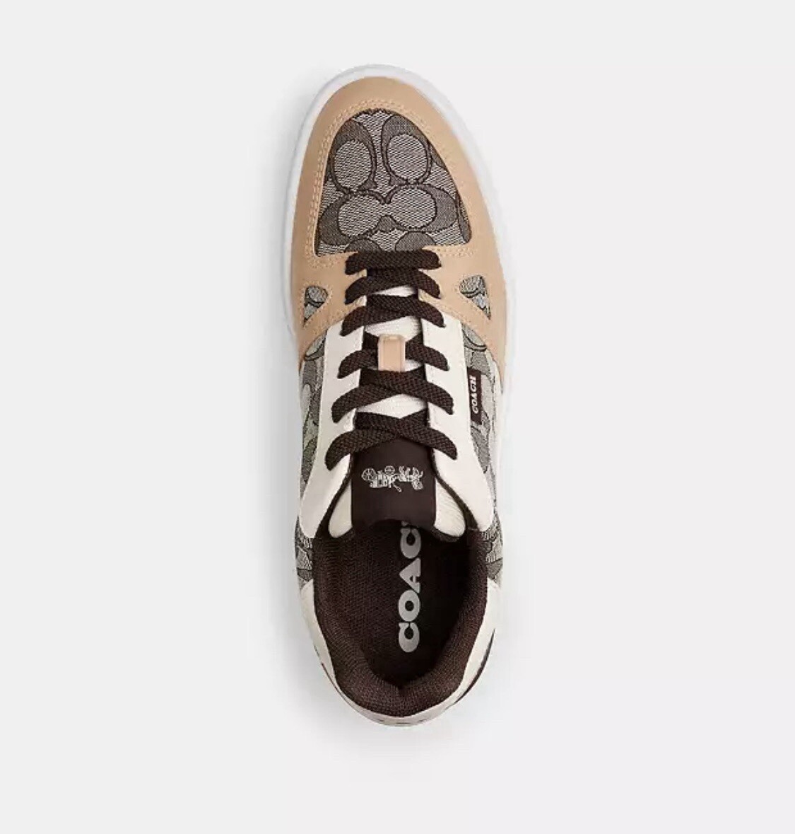 Coach Women's Clip Signature Court Low Top Sneaker. Color