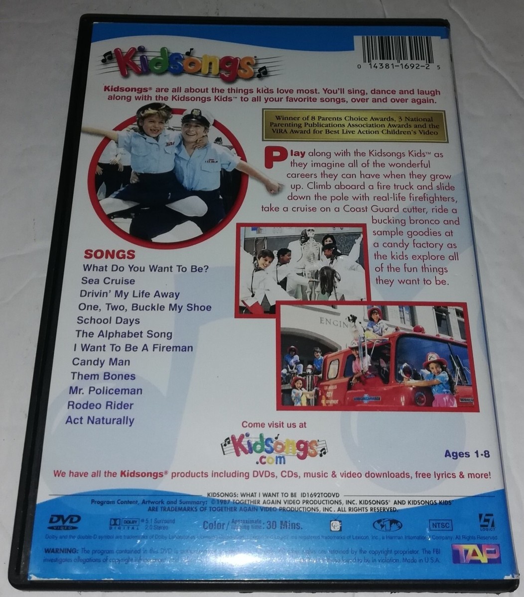 DVD Kidsongs - What I Want To Be, Music Video Series (DVD