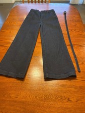 Woman's Ann Taylor High Waisted Denim Trousers size 4 Petite Very Gently Worn