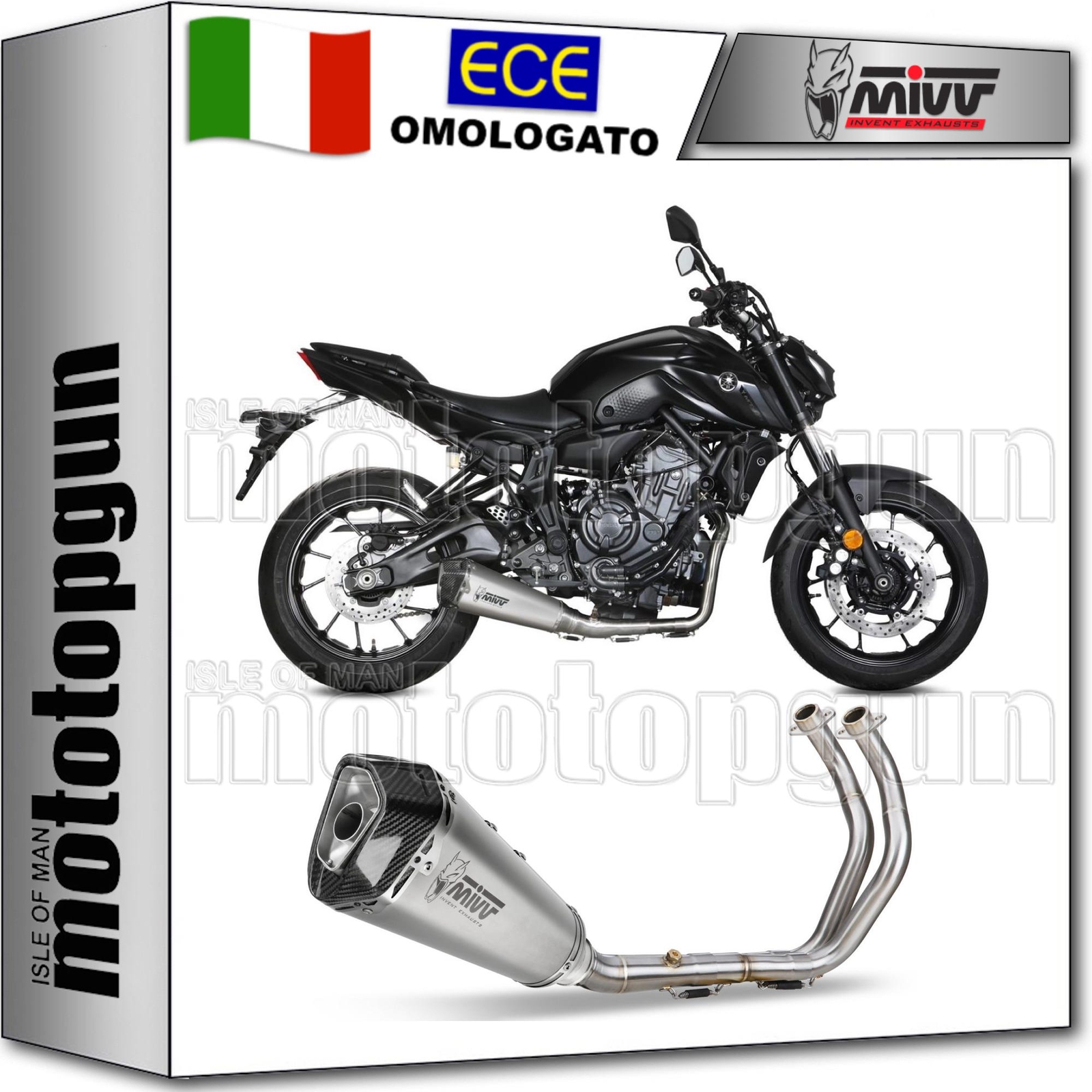 MIVV SCARICO COMPLETO HOMCAT DELTA RACE C YAMAHA MT-07 MT07 2021 21 2022 22
